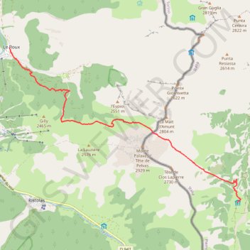 Le Roux > Rifugio W. Jervis (Via Alpina) GPS track, route, trail