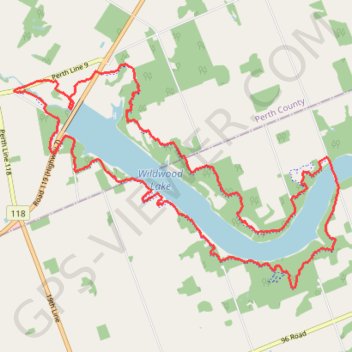 Wildwood Lake GPS track, route, trail