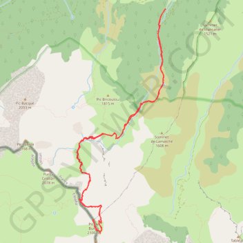 Pic de Burcq GPS track, route, trail