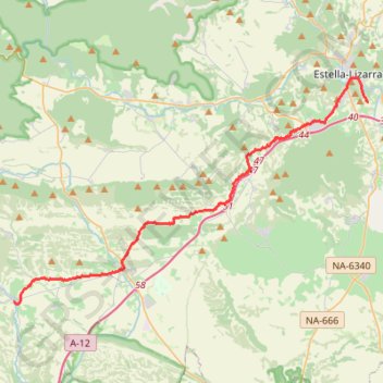 Estella Lizarra - Torres del Rio GPS track, route, trail