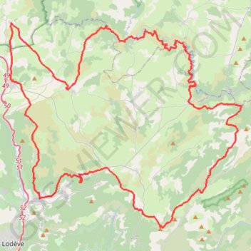 Tour du Larzac Méridional (Hérault-Gard) (2019) GPS track, route, trail