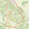 Trail Saute Collines Villeneuve-la-Comptal GPS track, route, trail