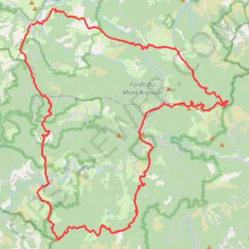 GR 66 : Tour du Mont Aigoual (Cévennes) GPS track, route, trail
