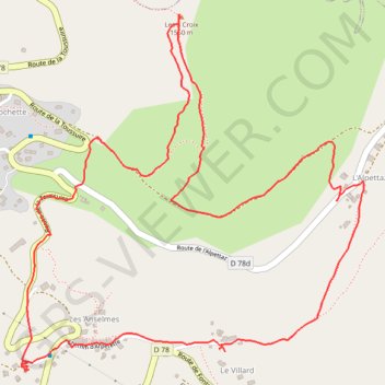 Marche la Toussuire GPS track, route, trail