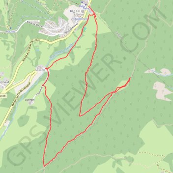 Crête de la Ferrière GPS track, route, trail