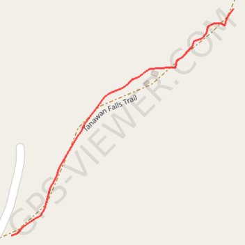 Tanawan Falls GPS track, route, trail