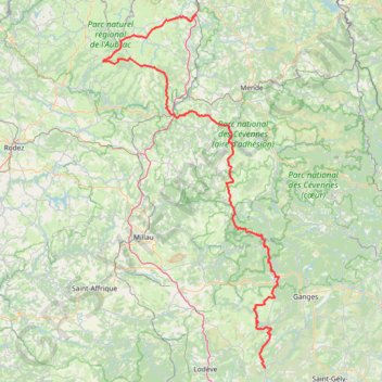 Chemin de Saint-Guilhem-le-Désert GPS track, route, trail
