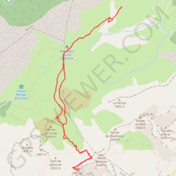 Pic de Jallouvre GPS track, route, trail