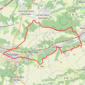 Les Loges Saint Evroult Sermaise GPS track, route, trail