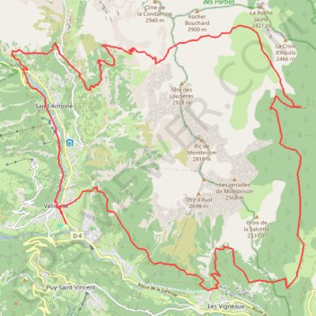 Ecrins GPS track, route, trail