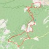 Le Ventoux face sud par Combe d'Ansis (Vaucluse) GPS track, route, trail
