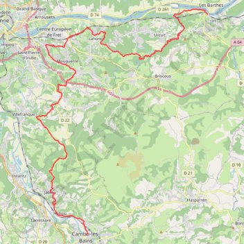 GR 8 Urt Cambo GPS track, route, trail