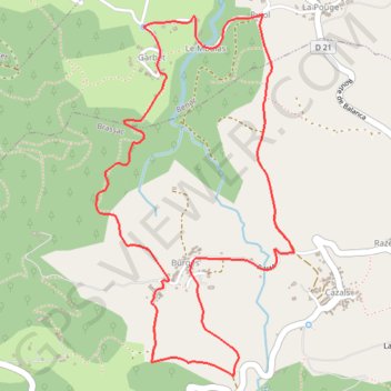 Garbet vers Burges GPS track, route, trail