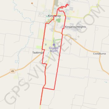 Kingaroy to Goodger Queensland GPS track, route, trail