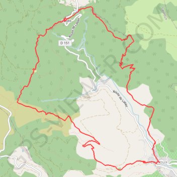 Les corniches de Lauroux GPS track, route, trail