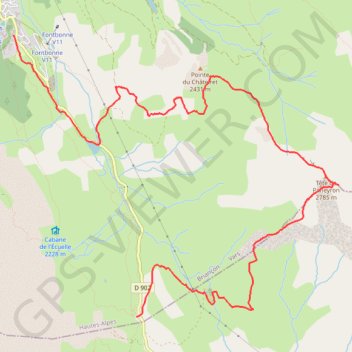 TETE de PANEYRON GPS track, route, trail