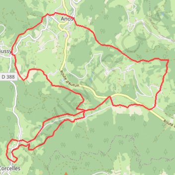 Autour d'Athez GPS track, route, trail