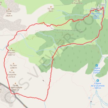 Couloir de Tartereau GPS track, route, trail