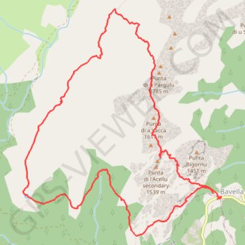 Aiguilles de Bavella GPS track, route, trail