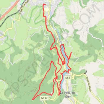Les barrages de saint-chamond GPS track, route, trail