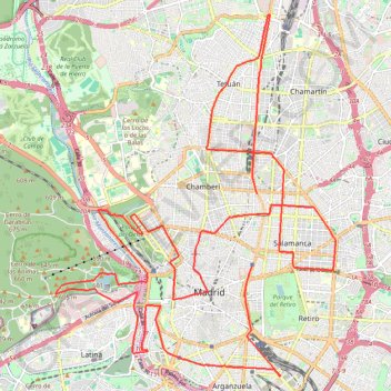 ZURICH ROCK´N´ROLL RUNNING SERIES MADRID GPS track, route, trail