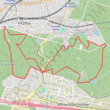 Forêt de Meudon GPS track, route, trail