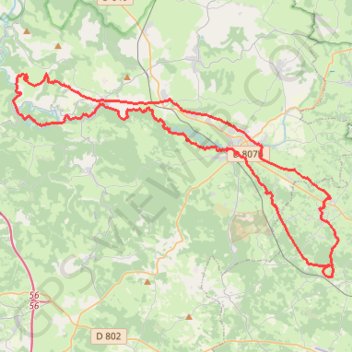 Jusqu'à Rocamadour GPS track, route, trail