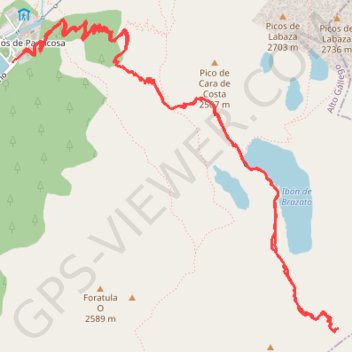 Pico de Brazato Occidental GPS track, route, trail