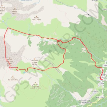 Tour des Rochers de Vallorin GPS track, route, trail