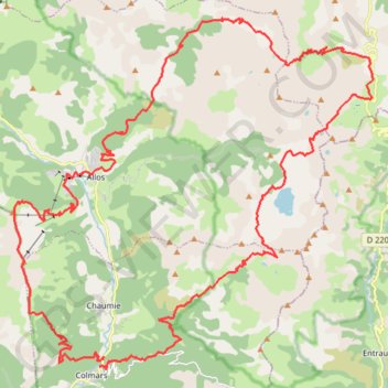GRP Tour du Haut Verdon nord GPS track, route, trail