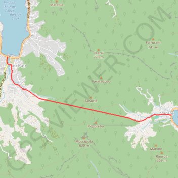 44 - Traversée Vaiare Paopao-1381948 GPS track, route, trail