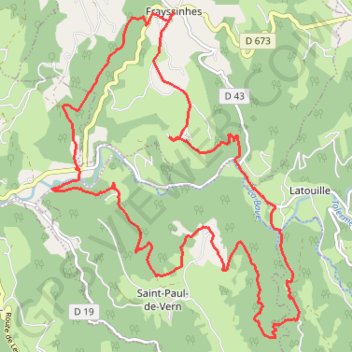 Rando autour Frayssinhes (46 LOT) GPS track, route, trail
