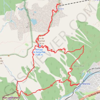 Le Brévent GPS track, route, trail