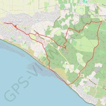 Le Bois-Plage-en-Ré (17 - Charente-Maritime) GPS track, route, trail