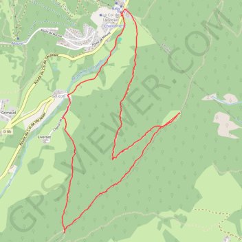 Crete de la Ferriere depuis le Col de l Arzelier (Vercors) GPS track, route, trail