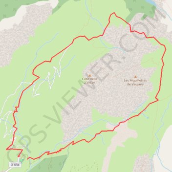 Col du Sabot GPS track, route, trail