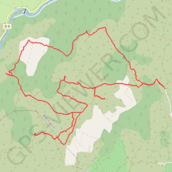 Puechabon GPS track, route, trail