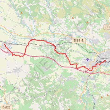 44 carcassonne - bram 30 GPS track, route, trail