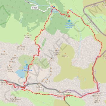 Pic de Sauvegarde GPS track, route, trail