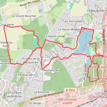 Rando Malraux-Cour Verte GPS track, route, trail