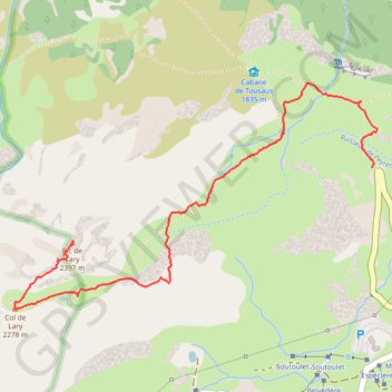 Pic de Larry GPS track, route, trail