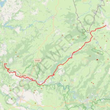 Nasbinals-Estaing par le GR65 GPS track, route, trail