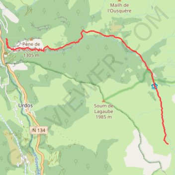 Aspe les ânes - Etape 1 GPS track, route, trail