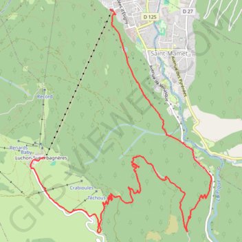 Luchon Kbour GPS track, route, trail
