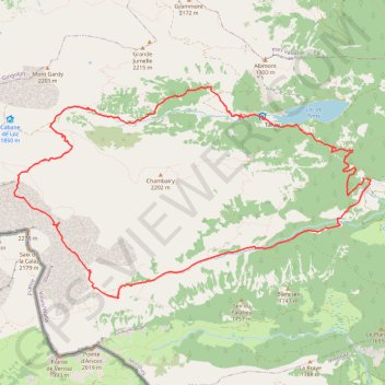 Col de Chaudin (par le lac de Tanay) GPS track, route, trail