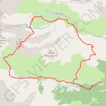 Tour de la Lavoire GPS track, route, trail