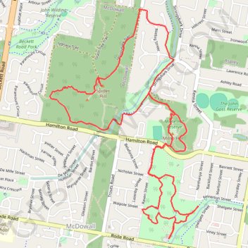 Chermside West Circuit GPS track, route, trail