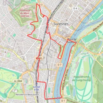 Le val d'or GPS track, route, trail