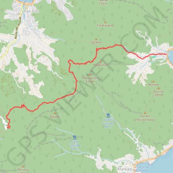 Moorea_traversiŠre_vaiare GPS track, route, trail