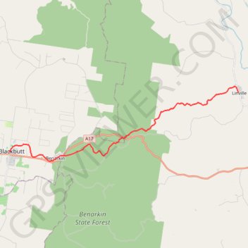 Blackbutt - Linville GPS track, route, trail